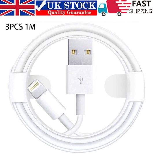 3PCS 1M USB Data Charging Cable  For IOS Phones