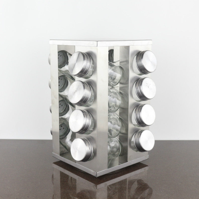 Stainless Steel Kitchen Jar Seasoning Bottle Storage Box