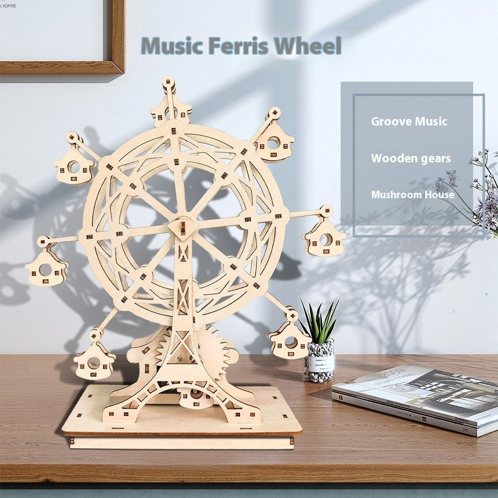 Rotating Ferris Wheel Music Box Puzzle Toys